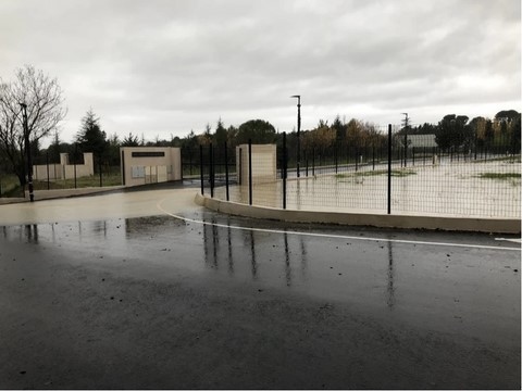 Avenue Georges de Fabry - Le lotissement sert de bassin de rétention